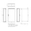 Compact enclosure 1 door IP65 H=2000 W=1000 D=400 mm thumbnail 3