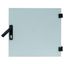 Door full metal f.DW-encl21U,W600,RAL7035,Halfcylinder ready thumbnail 1