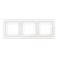 Frame 3-gang / 2+2+2-modules - Niessen logo - S - Tacteo White thumbnail 1