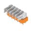 Printed circuit board terminals, 5.00 mm, Number of poles: 6, 90°, Solder pin length (l): 3.5 mm, tinned, orange, Flat-blade connection, Box thumbnail 3