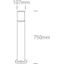 ANTHRACITE POLE 75cm E27 20W thumbnail 2