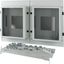 XM2N44W10C-55-XR Front plate, 2xNZM4, 4p, withdrawable + remote operator, W=1000mm, IP55, grey thumbnail 2