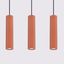 Elegant KARBON pendant lamp with three pendants, red ceiling plate, 3xGU10 thumbnail 10