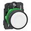 Plastic PB white flush 1 NO Push-in thumbnail 1