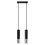 HANGING LAMP LOOPEZ 2 BLACK/CHROME GU10 2X40W IP20 thumbnail 2