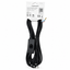 Flat cable 3m, 2* 0,75 mm² 2.5A 250V~ IP20 with on/off switch and EU plug, black thumbnail 2