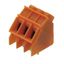 Printed circuit board terminals, 5.00 mm, Number of poles: 4, 135°, Solder pin length (l): 3.2 mm, tinned, orange, Clamping yoke connection, Clamping range, max. : 6 mm², Box thumbnail 2