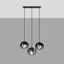 HANGING LAMP TULOS 3L BLACK E27 3X60W IP20 thumbnail 3
