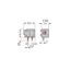 Stackable PCB terminal block 2.5 mm² Pin spacing 7.5/7.62 mm gray thumbnail 5