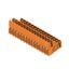 PCB plug-in connector, male header, Dovetails for fixing blocks, THT solder connection, 5.08 mm, Number of poles: 30, 90°, Solder pin length (l): 3.2 mm, tinned, orange, Box thumbnail 3