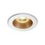 WHITE GU10 10W BRASS REFLECTOR DARK LIGHT thumbnail 1