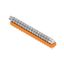Printed circuit board terminals, 5.00 mm, Number of poles: 18, 135°, Solder pin length (l): 3.5 mm, tinned, orange, Flat-blade connection, Box thumbnail 2