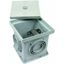 UF test joint box, plastic, 197x197x204mm with test joint thumbnail 1