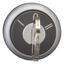 M22-WRS3-MS2 Key-operated actuator, maintained, 3 positions, MS2, Key withdrawable: I, 0, II, Bezel: titanium thumbnail 4