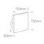 WHITE WALL LED 7W WW IP54 230V DARK LIGHT thumbnail 2