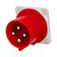 Plug 32A/400V 4-pole. IP44 built-in thumbnail 1