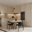Pendant lamp OVO 1 beige/black felt Gx53 thumbnail 4