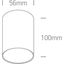 WHITE CYLINDER GU10 10W thumbnail 3