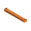 PCB plug-in connector, male header, Flange, THT solder connection, 5.08 mm, Number of poles: 17, 90°, Solder pin length (l): 3.2 mm, tinned, orange, Box thumbnail 4