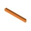 PCB plug-in connector, male header, Dovetails for fixing blocks, THT solder connection, 5.00 mm, Number of poles: 21, 180°, Solder pin length (l): 3.2 mm, tinned, orange, Box thumbnail 3