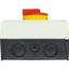P3-63/I4/SVB/N Main switch, P3, 63 A, surface mounting, 3 pole + N, Emergency switching off function, With red rotary handle and yellow locking ring, Lockable in the thumbnail 3