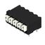 Printed circuit board terminals, 3.81 mm, Number of poles: 5, 90°, Solder pin length (l): 3.5 mm, black, PUSH IN with actuator, Clamping range, max. : 1.5 mm², Tape thumbnail 3