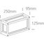 WHITE E27 12W WALL LIGHT IP54 thumbnail 5