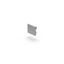 End cap L 18 B 16 H 4, Plastic colour: aluminium thumbnail 1