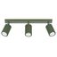 CEILING LAMP, MOVABLE SPOTLIGHTS ON A CARBON STRIP, GREEN AND OLIVE, 3XGU10 thumbnail 5