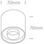 WHITE 8W WW IP20 230V DARK LIGHT thumbnail 2
