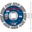 EXPERT MultiMaterial X-LOCK Diamond Cutting Disc 125 x 22.23 x 2.4 x 12 mm thumbnail 3