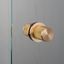 DOOR KNOB / FIXED / DOUBLE-SIDED / LINEAR / BRASS thumbnail 1