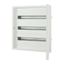 Complete flush-mounted flat distribution board, white, 24 SU per row, 3 rows, type A thumbnail 1