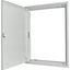 BP-U-3S-1200/15-W Flush-mounting door frame with sheet steel door and three-point turn-lock for 3-component system, W = 1200 mm, H = 1560 mm, white thumbnail 2