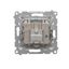 Cover for single socket outlet with earthing, white thumbnail 2