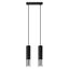 HANGING LAMP LOOPEZ 2 BLACK/CHROME GU10 2X40W IP20 thumbnail 1