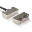 Non-contact door switch, reed, small stainless steel, 2NC+1NO, M12 con AA020809M thumbnail 3
