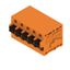 Printed circuit board terminals, 5.08 mm, Number of poles: 5, 90°, Solder pin length (l): 3.5 mm, tinned, orange, PUSH IN with actuator, Clamping range, max. : 2.5 mm², Box thumbnail 3