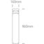 ANTHRACITE BOLLARD 100cm 20W WW IP65 230V thumbnail 2
