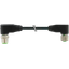 M12 male 0° / M12 female 0° A-cod. shielded PUR 3x0.34 bk 7,5m thumbnail 1
