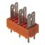 Printed circuit board terminals, 7.50 mm, Number of poles: 10, 180°, Solder pin length (l): 3.5 mm, tinned, orange, Flat-blade connection, Box thumbnail 1