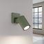 WALL LAMP WITH MOVABLE SPOTLIGHT, CARBON FAMILY OLIVE GREEN GU10 thumbnail 8