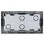 Two gang wall mounting housing, silver thumbnail 8