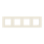 Frame 4-gang - Niessen logo - White thumbnail 1