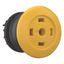 M22S-DRP-Y-X Mushroom actuator, RMQ-Titan, Mushroom, maintained, Mushroom yellow, Without button plate, Bezel: black thumbnail 6