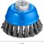 Cup Brush Knotted 75 mm Steel thumbnail 2