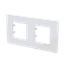 Frame 2-gang / 2+2-modules - Niessen logo - S - Tacteo White thumbnail 3