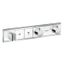 RainSelect shower thermostat, 2 functions, with shower head holder, white thumbnail 1