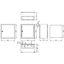 Wall-mounted enclosure 1 door IP65 H=500 W=500 D=300 mm thumbnail 2
