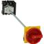 Main switch, P1, 40 A, rear mounting, 3 pole, 1 N/O, 1 N/C, Emergency switching off function, Lockable in the 0 (Off) position, With metal shaft for a thumbnail 2